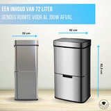 4cookz® Smart Waste Prullenbak Afvalscheiding met sensor 72