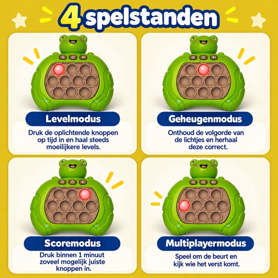 DMG Supply Pop It Game - Pop It - Pop Or Flop - Fidget Toy - Educatief Speelgoed