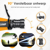 Hoofdlamp LED Oplaadbaar - Bewegingssensor & Rood Licht - 3600 Lumen - 6 lichtstanden- IPX6 Waterdicht - Voor Camping, Werk & Noodpakket