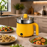 DMG Supply Noodle Pan - Geel - Elektrische Kookpan - Hotpot - Noodle Kom - 1,8 L - Multicooker
