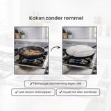 Anti Spatdeksel - Diameter - Vaatwasserbestendig - Past op de meeste pannen