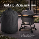 BBQ Hoes Waterafstotend en Rond - Zwart - 13 tot 15 inch - Ø56x71cm - Universeel - Geschikt voor Kamado, Big Green Egg en Grill Guru