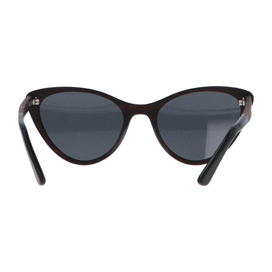 5one® Cecina Cateye Grey - zonnebril met Kosso/Ebony houten montuur