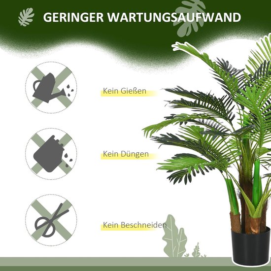 4goodz Kunstplant Plant Kunstpalm, 100 cm met 27 Takken