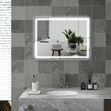 4goodz LED Badkamerspiegel 60x80 cm - Touchscreen, anti-condens - Wit