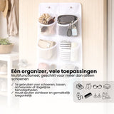 Schoenenkast Hangend - Schoenenzak 6 vakken - Opbergen van Schoenen aan Deur - Schoenenzak Wit - Oplossing voor rondslingerende schoenen - Hoogwaardige Schoenenkast
