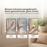 Raamfolie 60x200 cm – Zelfklevend & Statisch Hechtend – Privacy Folie voor Ramen – Zonwerende & Decoratieve Raamfolie – Eenvoudig Aan te Brengen – Waterdicht en Herbruikbaar