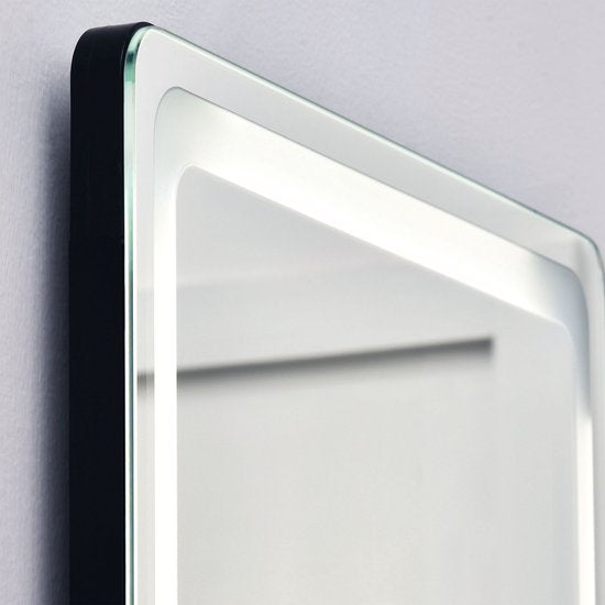 4goodz 2-in-1 staande passpiegel met LED-licht, vrijstaand, aluminium, verstelbaar licht