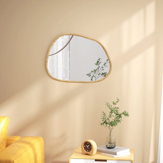4goodz Asymmetrische Badkamerspiegel met LED-verlichting 70x50 cm