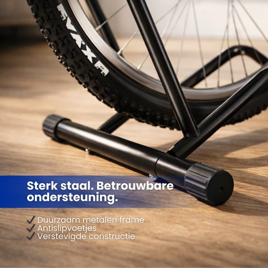 Fietsenrek Voorwiel of Achterwiel - Zwart - Fietsen Rek Racefiets, Mountainbike, Mtb - Achterwiel Standaard - Voorwiel Standaard - Bike stand
