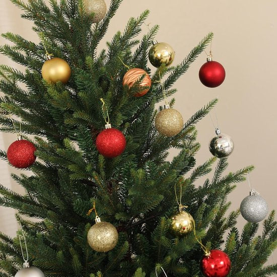 Kunstkerstboom van Noorse spar met metalen voet - 1046 takpunten - 180 cm - Ø157 cm Breed