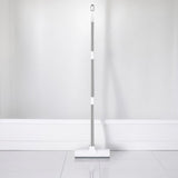 Schrobber 2 in 1 - Wit-Grijs - Douchetrekker - Schrobbezem - Trekker douche - Luiwagen - Trekker - Schuurborstel - Schrobborstel Met telescopische steel