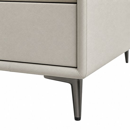 Modern Nachtkastje met 2 Lades – Stijlvol Design Nachtkastje voor Slaapkamer – Houten Lades – Stevige Poten – Tijdloos & Praktisch