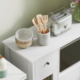 Keukenkast laag met open vak 80x35x72 cm - Wit
