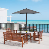 4goodz Parasol Ø196 - parasol voor Strand Balkon Tuin