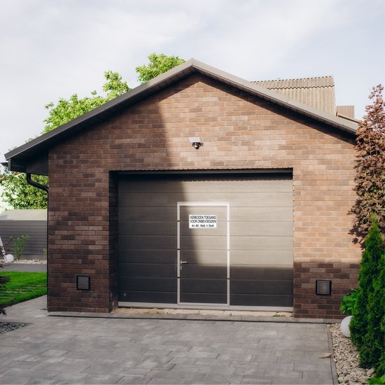 24ME® - 2 Stuks Stickers - Verboden Toegang voor Onbevoegde - 32x16cm - Hoge Kleefkracht