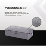 Bed Organizer met verharde bodem - 2 stuks - Ruime Opbergzakken voor Kleding en Dekbedden - Grijs - Opbergtassen voor onder je Bed