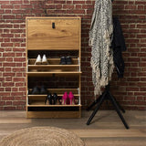 4goodz schoenenkast 3 lades 60x24x118 - voor 18 paar