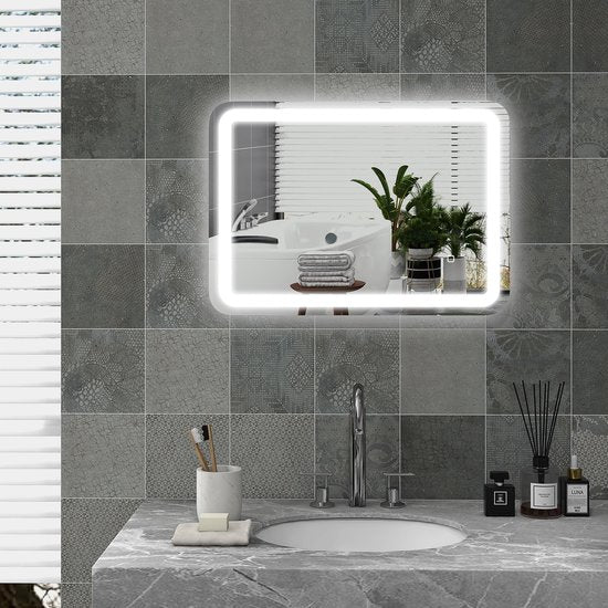 4goodz Badkamerspiegel 50x70 cm LED met Touchbediening 3 Lichtniveaus
