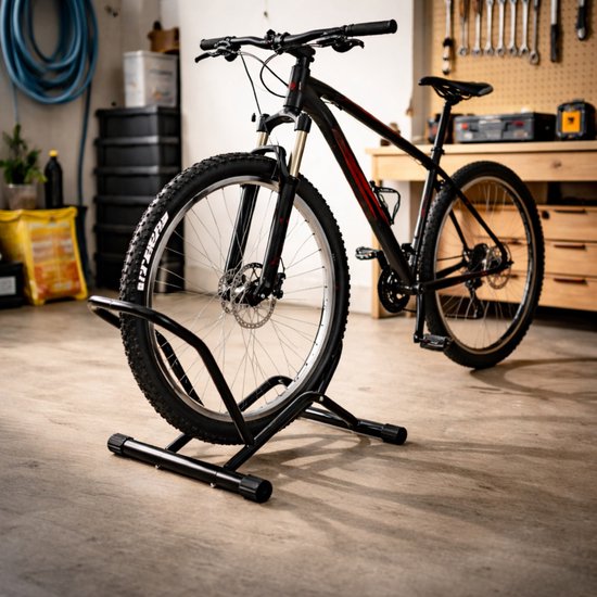 Fietsenrek Voorwiel of Achterwiel - Zwart - Fietsen Rek Racefiets, Mountainbike, Mtb - Achterwiel Standaard - Voorwiel Standaard - Bike stand