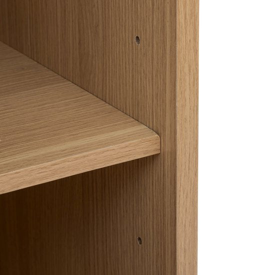 Badkamerkast Hoog Tasso Paneel dessin - 1 deur en 6 planken - Bruin