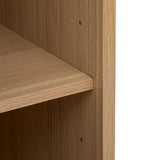 Badkamerkast Hoog Tasso Paneel dessin - 1 deur en 6 planken - Bruin