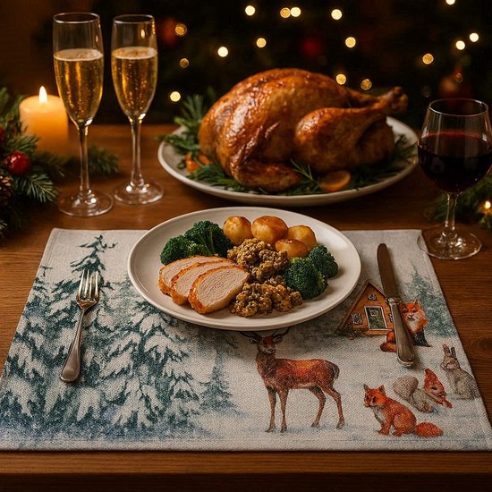 Kerst Placemat - Placemat - - - Placemat - Decoratieve Placemat - 46x30,5