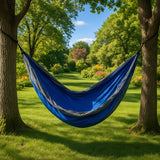 4gardenz® Outdoor Hangmat – Parachutestof – 270 cm – Compact & Sterk - Blauw
