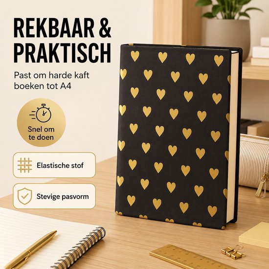 Rekbare boekenkaft - A4 - 3 stuks
