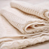 Zachte en Warme Deken - Wit - 100% Acryl - 130x160 cm - Lichtgewicht met Stijlvolle Franjes - Ideaal als Sprei, Plaid, Woondeken, Bankkleed of Sierdeken