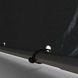 4goodz Kunststof Opslagtent met grote Toegangsdeur - Roestvrij Metalen Frame 218x160x172 cm - Donkergrijs