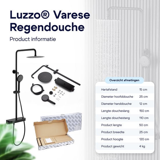 Luzzo® Regendouche met