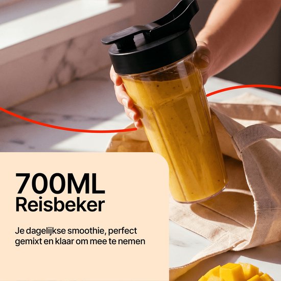 Chefino Blender Beker 700 ml - met - Smoothie Beker - voor Chefino Blender