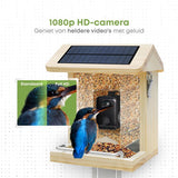 Viervoeter - Vogelvoederhuisje - Vogelhuisje met Camera - AI vogelherkenning - 1080 HD - Audio