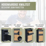 4gardenz® Pakketbrievenbus XL - Staande - Pakketbox - Antraciet