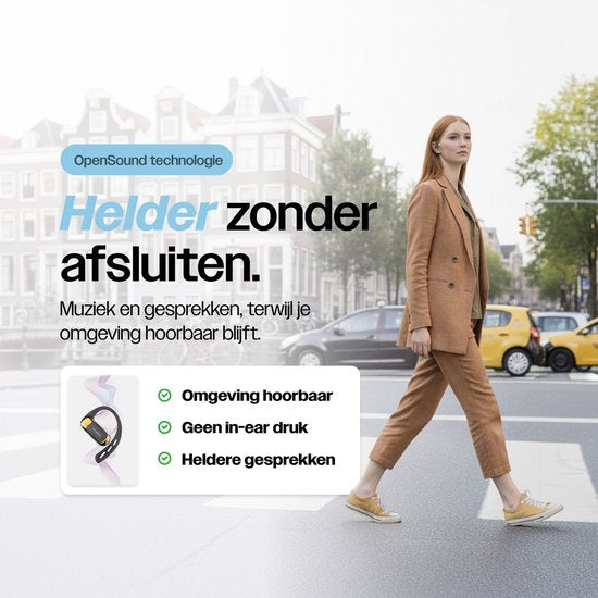 REBØNE® Sport Oortjes - Oordopjes Draadloos - Open ear - Draadloze - Bluetooth Koptelefoon