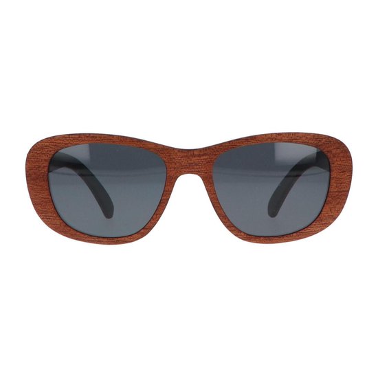 5one® Siena - houten dames zonnebril met grijze lens