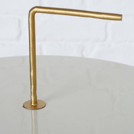 Boltze® Tobo Bijzettafel set van 2 stuks met Metaal Poten - Goud