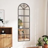 Wandspiegel 3-delig met Metalen Frame - 60 x 180 cm - Zwart