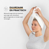 MAE Hair Towel | Haarhanddoek | Microvezel Haarwrap | Sneldrogend | Ergonomisch Ontwerp | Anti Pluis