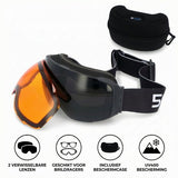 5one® Alpine 9 - Skibril met 2 Verwisselbare Lenzen - en Oranje