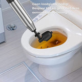 AKSA Home® WC Ontstopper - Gootsteenontstopper - Toilet Ontstopper - Ontstoppingsveer - Rioolontstopper - Wit