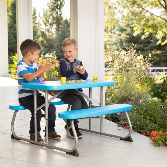 Lifetime® Kindertafel Opvouwbaar - Picknickset voor binnen en buiten - Blauw