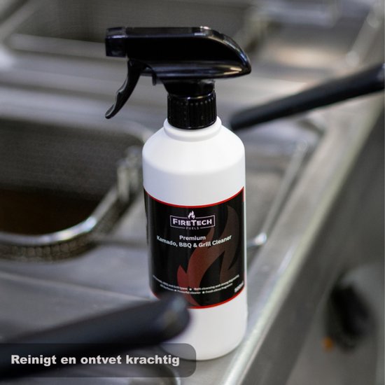 FireTech - Premium Kamado & BBQ Reiniger - 500ml - Grill reiniger - krachtige ontvetter - keukenreiniger