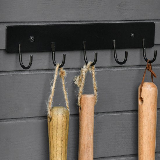 Gelakt Houten Tuinkast Berging 182cm - Grijs