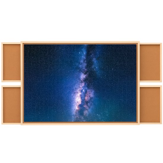 Puzzeltafel - Extra Groot Puzzelbord met Uitschuifbare Lades – Geschikt voor Puzzels tot 1.000 Stukjes - Puzzle Table