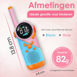 Vesfy Pro Walkie Talkie voor Kinderen - Set van 2 - USB Oplaadbaar - 3 km Bereik - Speelgoed - Portofoon