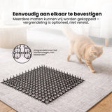 Kattenverjager Afweermatten Set - 12 Stuks inclusief Grondpinnen - 22 x 15,2 cm - Afweermiddel voor Katten - Antiklimstrips Katten - Kattenschrik - Kattenverjager