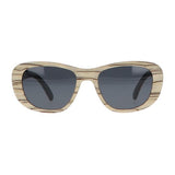 5one® Siena - houten dames zonnebril met grijze lens