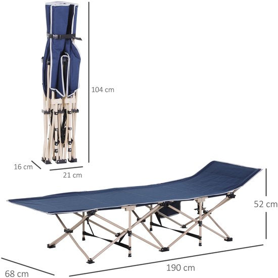 4goodz Veldbed Opvouwbaar Campingbed met Opbergtas